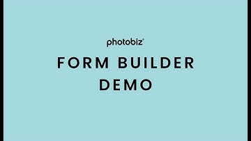 PhotoBiz - Form Builder Demo