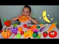 Learn Names of Fruits and Vegetables Playset for Children