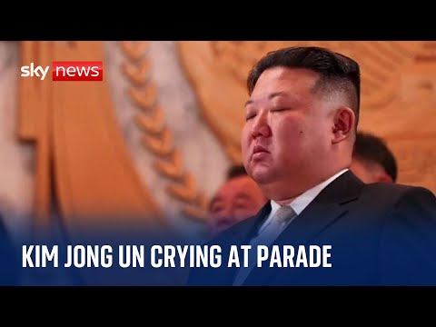 Kim Jong Un cries at parade marking 70th anniversary of the Korean War