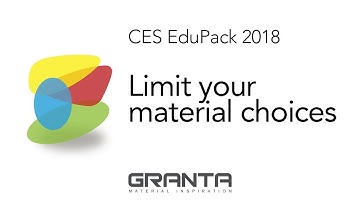 Limit your material choices in CES EduPack