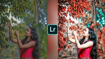 Lightroom aqua and orange effect photo editing tutorial | Lightroom background colour change 🤫