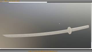 Let's Play: 3d Studio Max - Sword Modeling - Katana Part 1 - Basic Shape