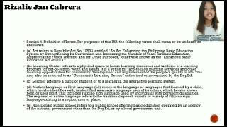 Unit 4 Lesson 2- K to 12 Enhanced Basic Education Wealth