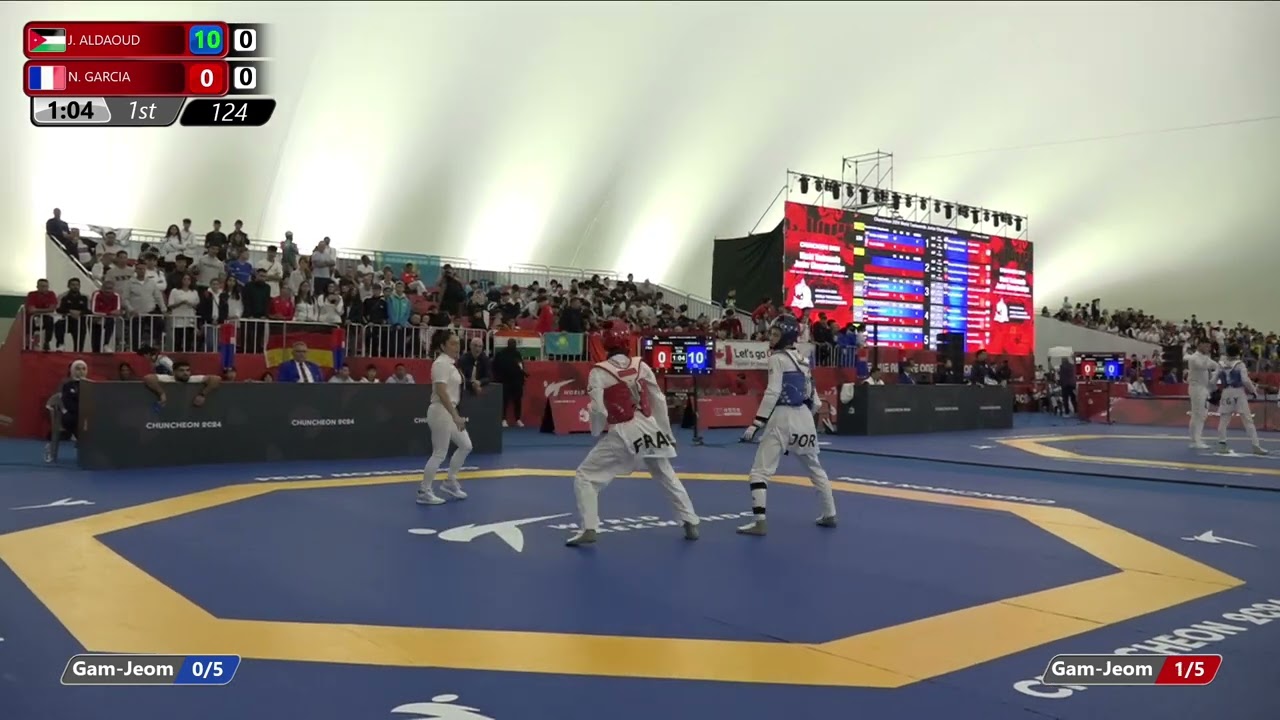 124 Round of 16 Men  51kg JOR ALDAOUD Ja'afar FRA GARCIA Noah