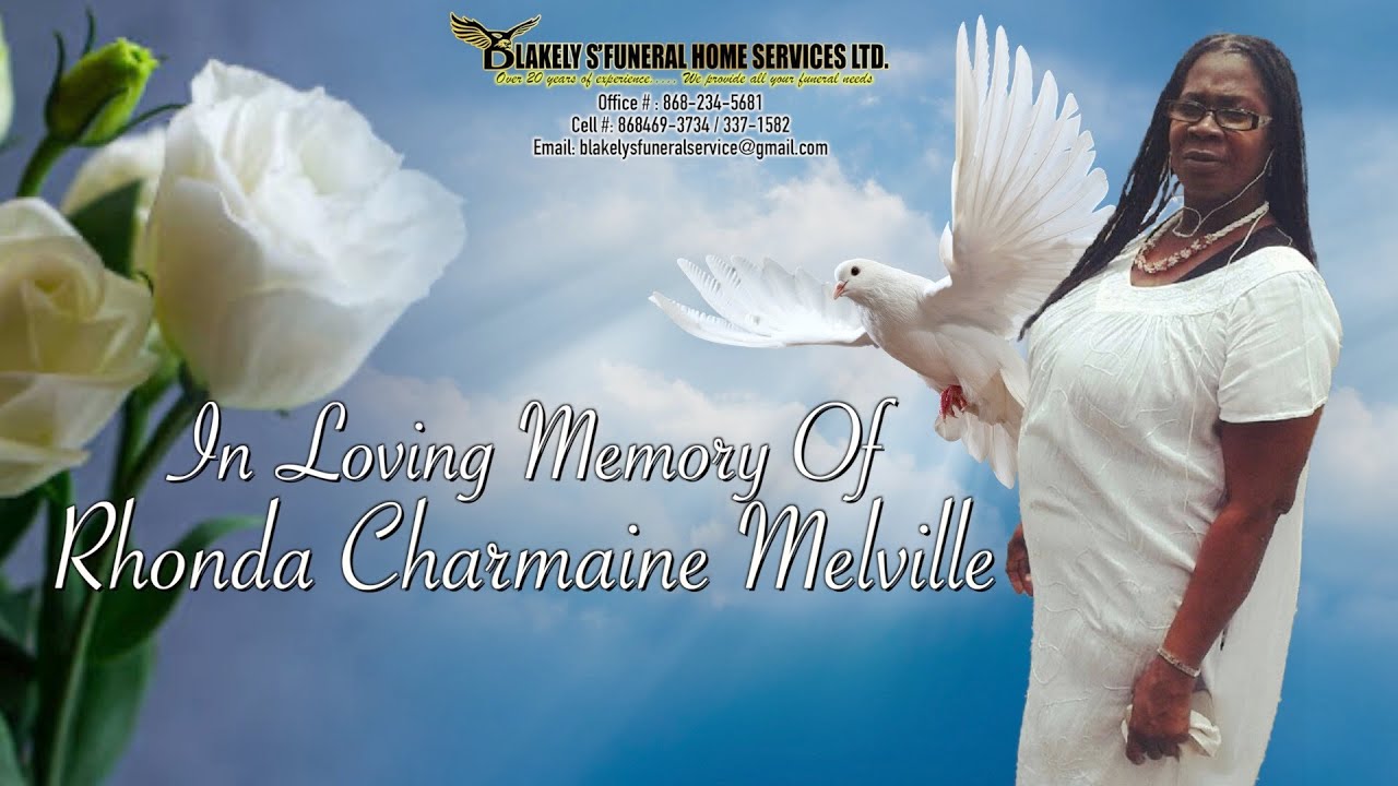 Rhonda Charmaine Melville Funeral Service YouTube