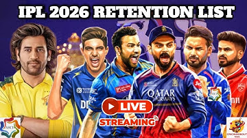 IPL 2026 Players Retention Live | CSK | RCB | MI | Jadeja | @Cricinsideout | IPL Mini Auction 2026