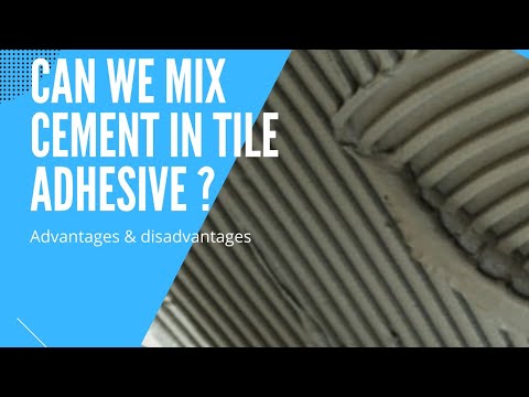 Tile Adhesive | How to use Tile Adhesive | Tile Adhesive में सीमेंट मिला