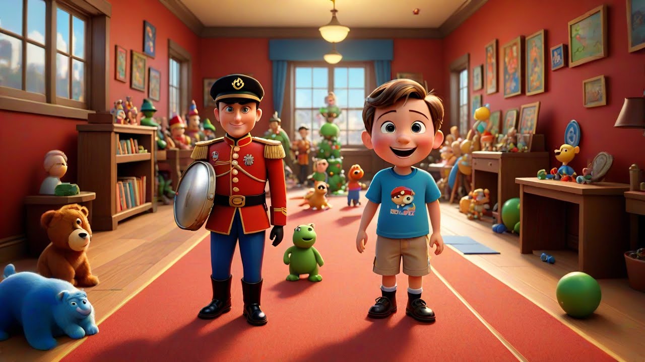 Five Toy Soldiers March in a Row | Marching Song for Kids | Baby Songs and Preschool Learning Rhymes