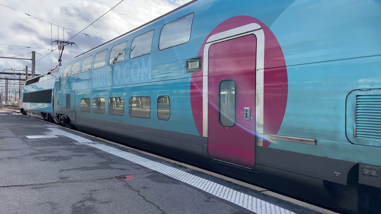 Départ d'un TGV OUIGO à Paris Gare de Lyon YouTube