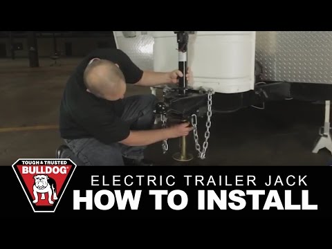 How to install a Bulldog electric trailer jack