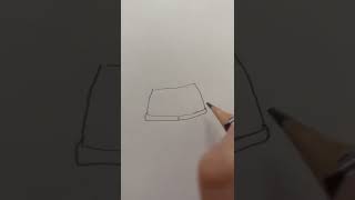 denim shorts doodle speed drawing - pencil sketch