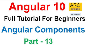 Angular 10 Tutorial #13 - Components | Angular 10 Tutorial For Beginners