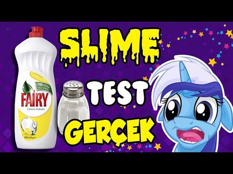 KOLAY SLIME NASIL YAPILIR - FAİRY BULAŞIK DETERJANI İLE - TUZ İLE - SLAYM -  TARİFİ