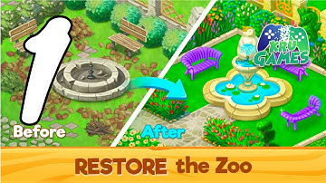 Zoo Rescue: Match 3 & Animals Gameplay Walkthrough #1 (Android, IOS)