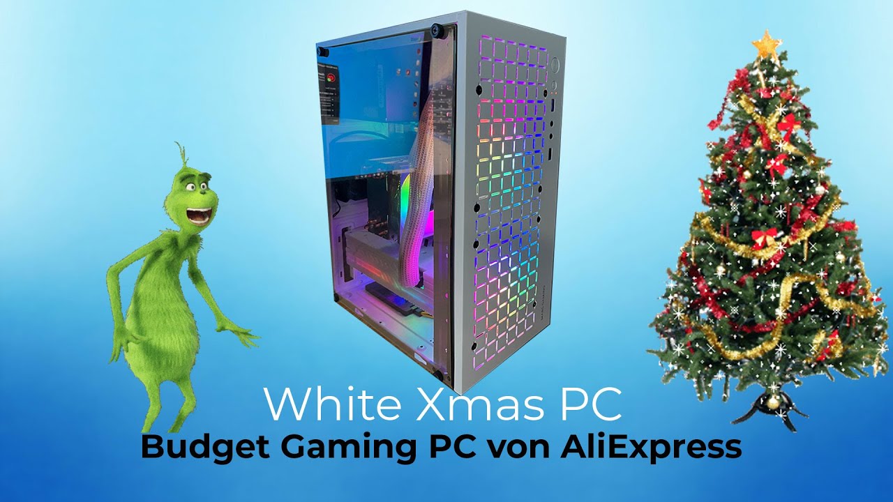 270 Euro White Christmas Budget Gaming PC komplett von ALI EXPRESS 