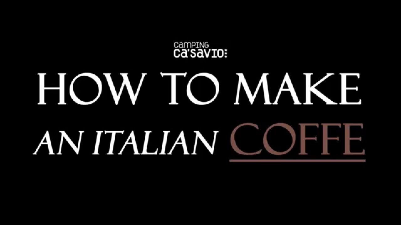 How to make a traditional Italian coffee YouTube