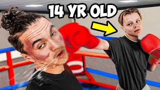 Elite Boxer Pretends To Be Noob Vs Jarvis (14 Year Old School Boy Champion)