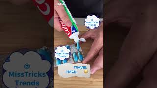 Toothpaste 🦷Hack #diy #viral #shorts  #toothpaste  #travel