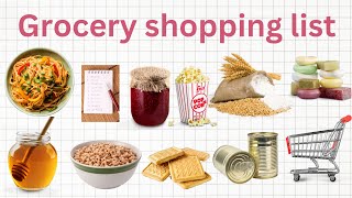 Learn French vocabulary - Grocery shopping list - Learn French online for beginners screenshot 2