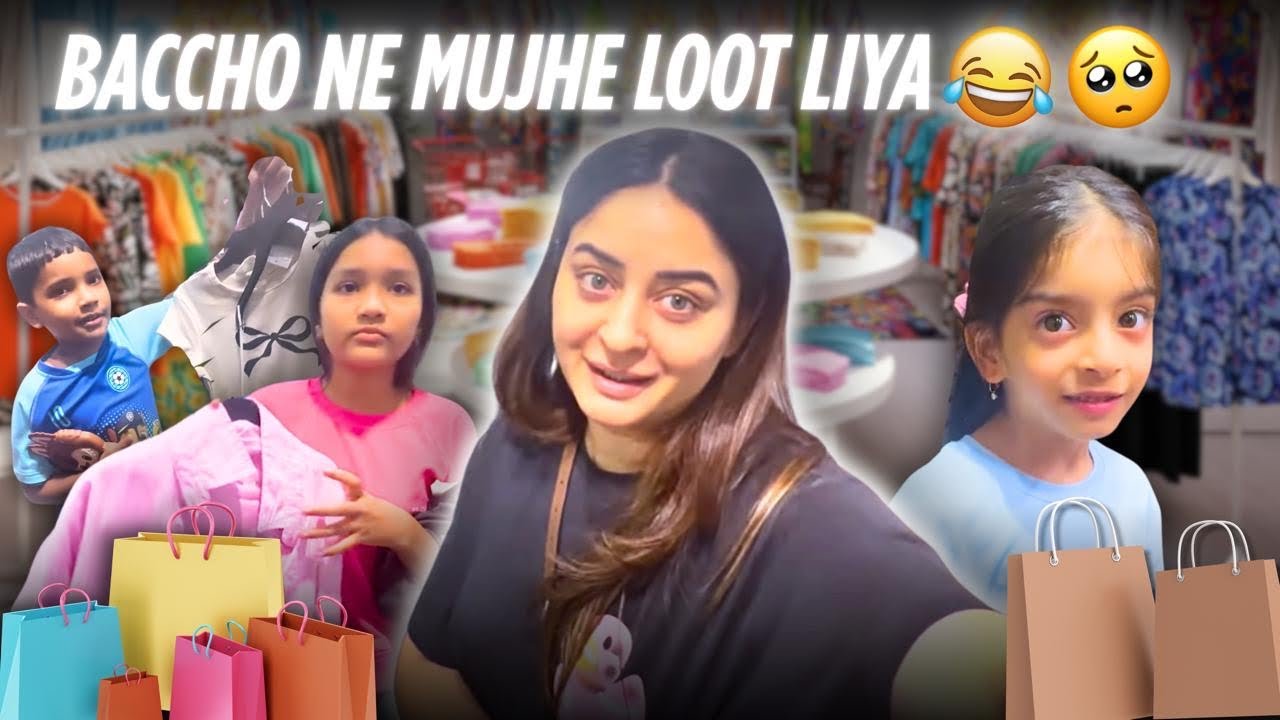 Bacho Ne Q Mujhe Loot Lia??😂😝🥺 | Shopping Vlog | @TheMahhiWay