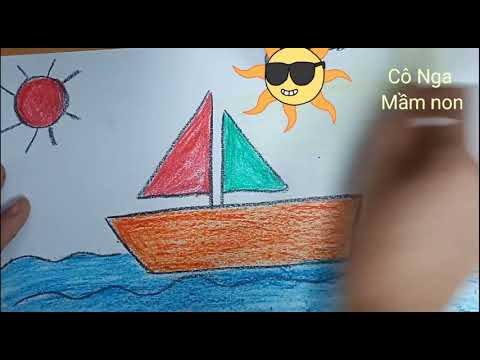 Vẽ Thuyền Buồm ⛵, Vẽ Thuyền Đơn Giản - Youtube