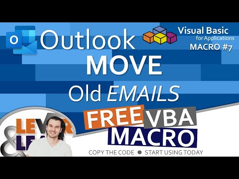 Outlook Move Old Emails | VBA Macro #7
