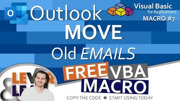 Outlook Move Old Emails | VBA Macro #7
