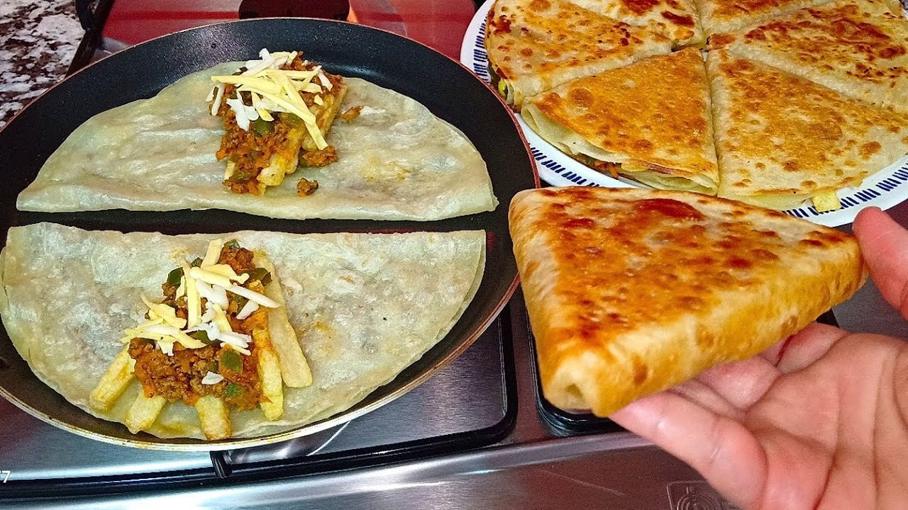 حضريهم دفعة واحدة في المقلاة بعجينة لمسمن السحرية بدون ورقة بسطيلة جديد كريب التركي