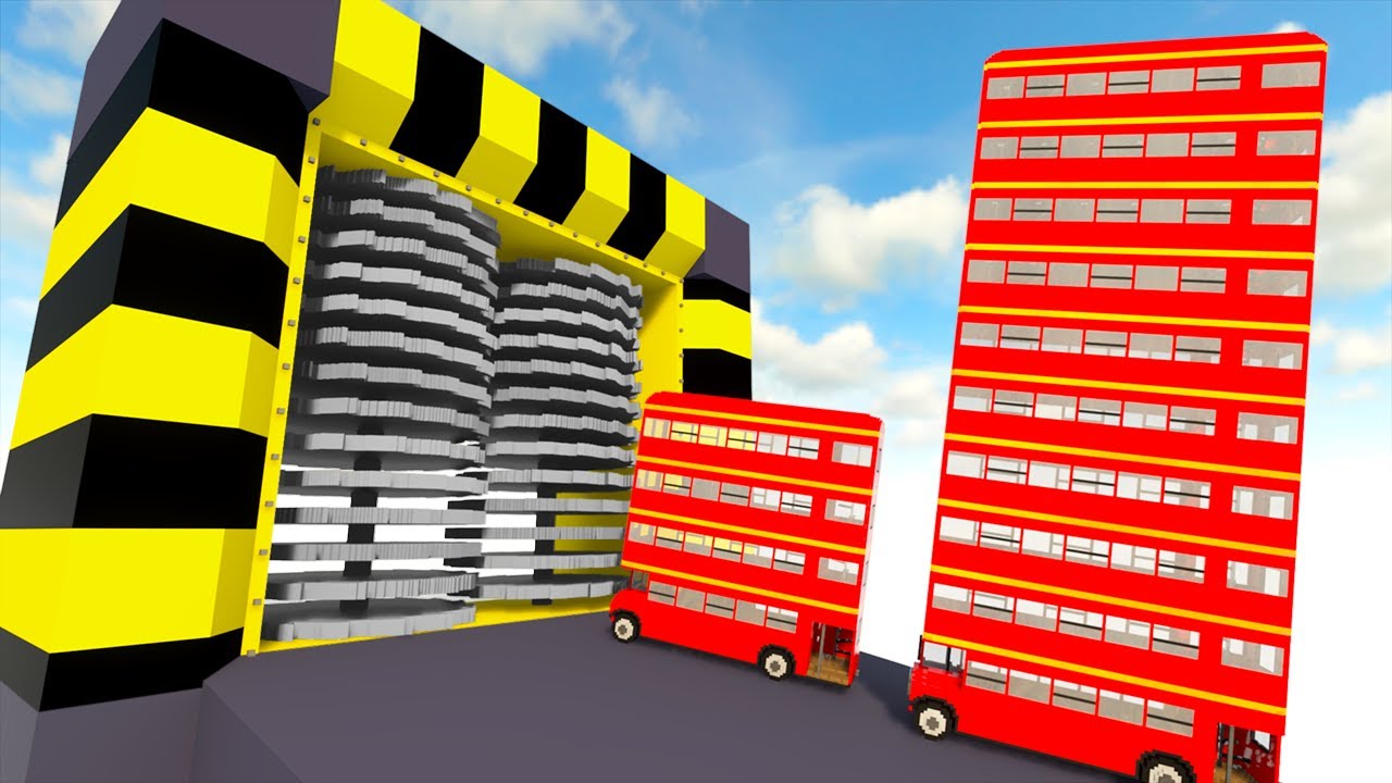 *NEW* Giant Vertical Shredder Vs Cars 💥 | Teardown