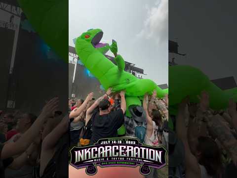Reptar Crowd Surfing at Inkcarceration Festival