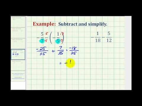 Ex 2: Subtracting