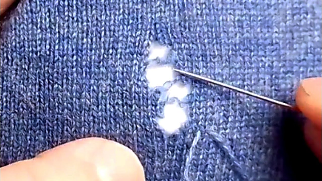 How to Invisibly Repair Holes in Knitted Sweaters at Home Yourself💯 ...