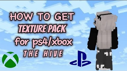 HOW TO GET A TEXTURE PACK ON MINECRAFT THE HIVE FOR PS4 & XBOX! #tutorial #minecraft