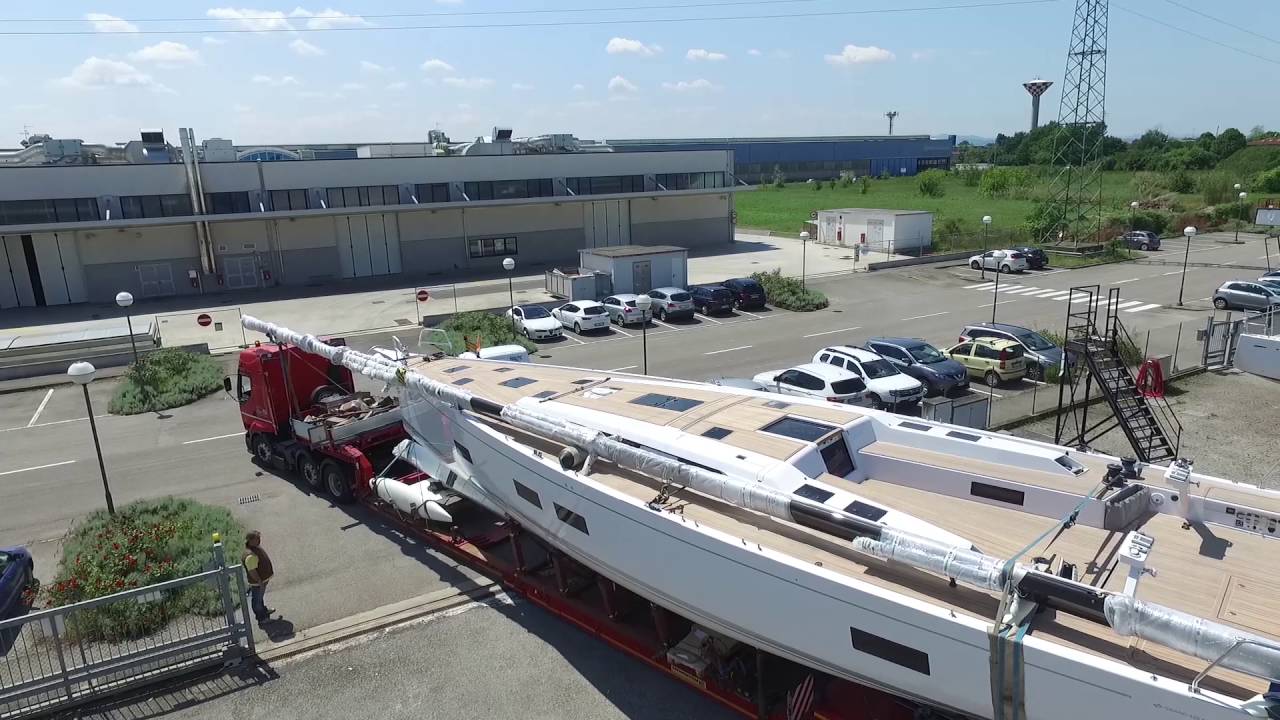 Video Drone Cantiere del Pardo Grand Soleil 58 - first trip - prima uscita