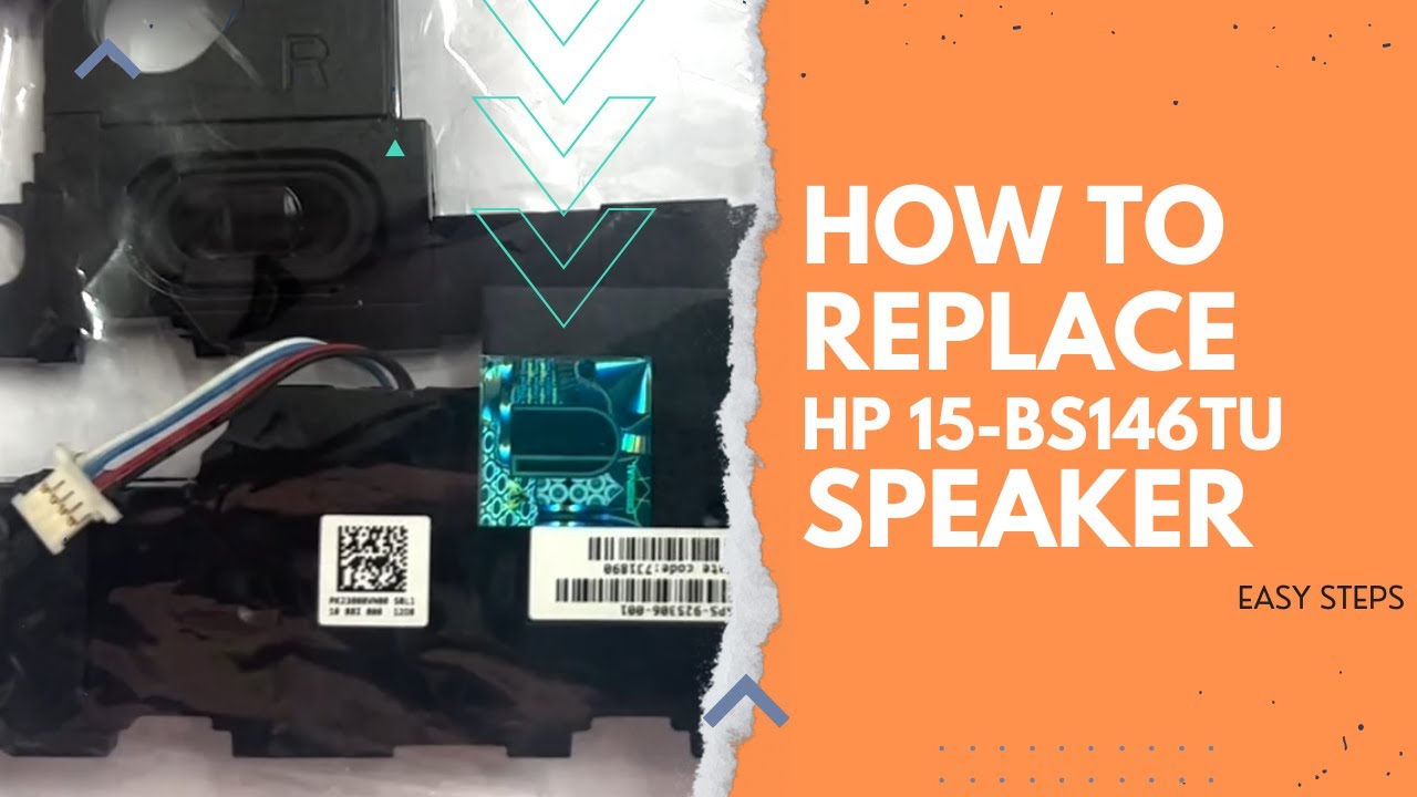 How to replace HP 15-BS146tu Speaker | Easy steps Laptop speaker ...