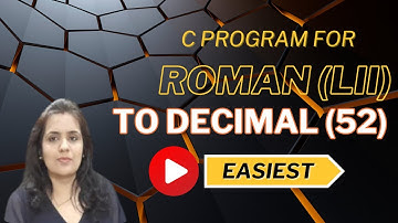 C program to convert roman number to decimal number | aasaan padhaai | c programming
