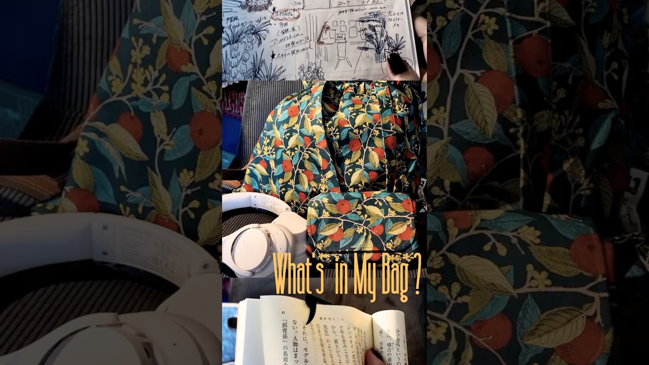 外で作業する時のカバンの中身　#whatsinmybag #創作