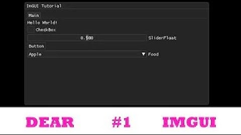 ImGUI Tutorial #1 | Set up with GLFW