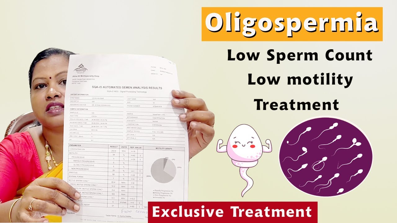 Excellent results for low sperm count-oligospermia & cryptospermia treatment | Dr.Iswarya Devi M.D