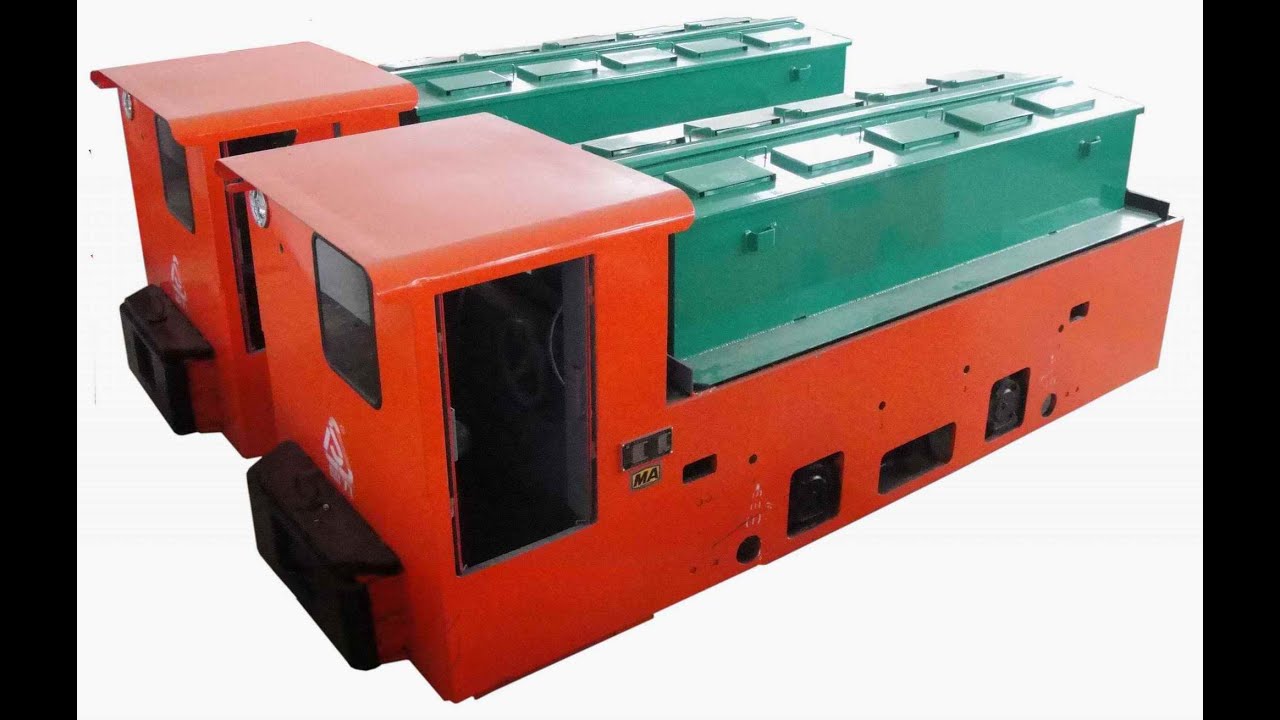 Mining electric battery locomotive running test