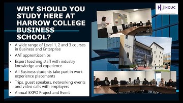 Business; Harrow College Virtual Open Day June 2021