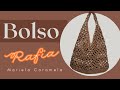 "BOLSO DE RAFIA con BASE OVALADA 👜 | Tejido a Crochet Punto Granny Continuo | Tutorial Paso a Paso