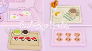 EASY FOOD HACKS USING ONLY SIGNS Roblox Adopt Me
