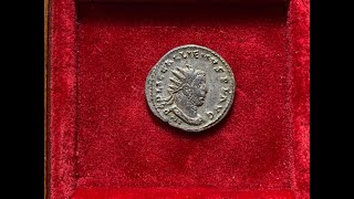 Ancient Roman Silver Antoninianus Coin Of Emperor Gallienus