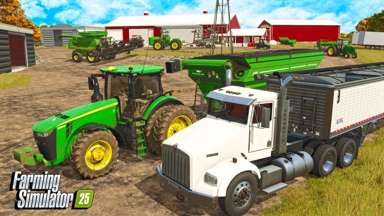 I Harvest Soybeans On The Family Farm? | Farming Simulator 25