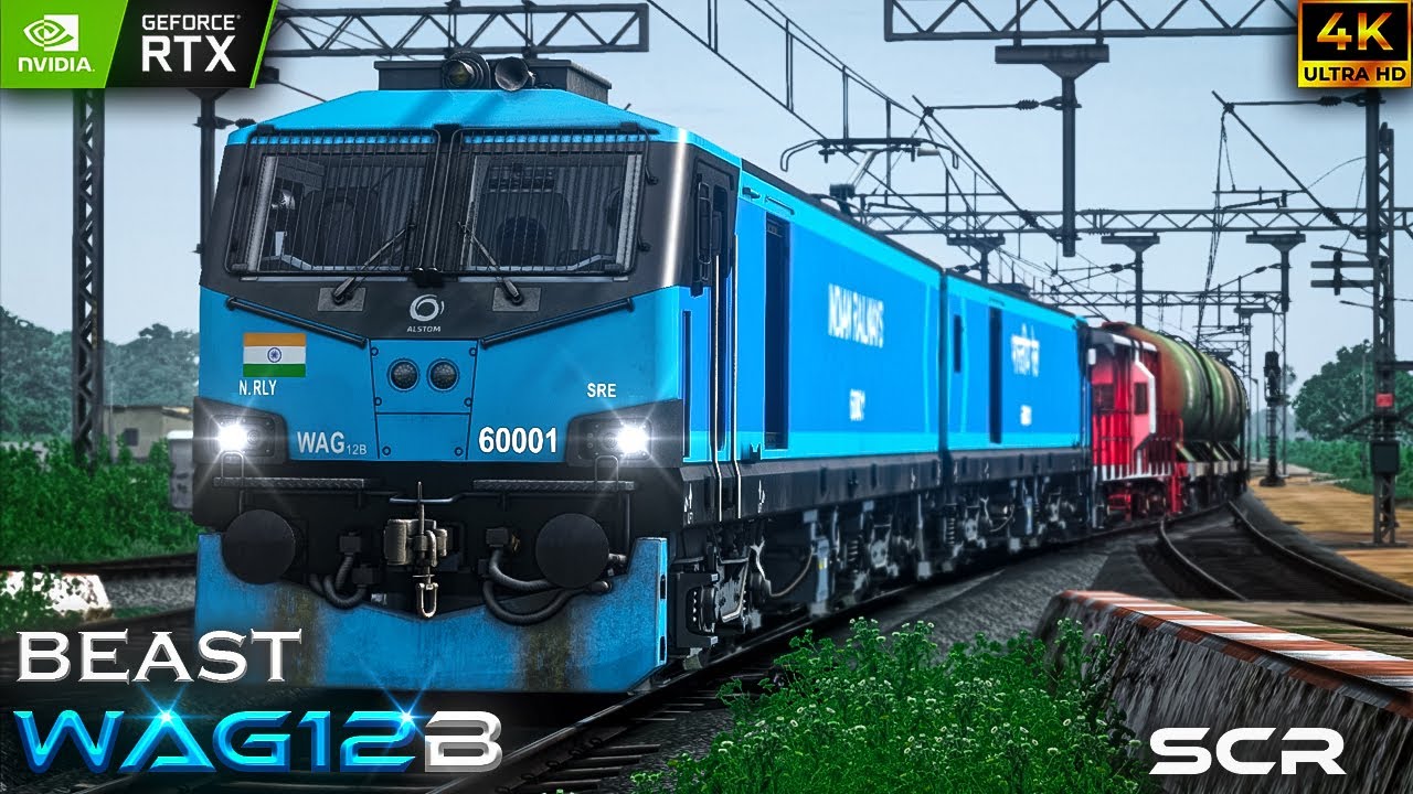 Driving Beast 💀WAG12B RAILWORKS....#trainsimulator #railworks