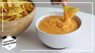 SALSA QUESO CHEDDAR VEGANO | Living Like A Panda