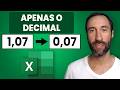 Como Deixar Apenas a Casa Decimal no Excel? - Respondendo Inscrito