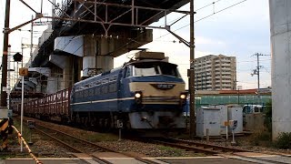 速報！！ JR貨物 86ﾚ EF66-27 ゼロロクニーナ@北方貨物線･能勢街道踏切(2019 07 24)