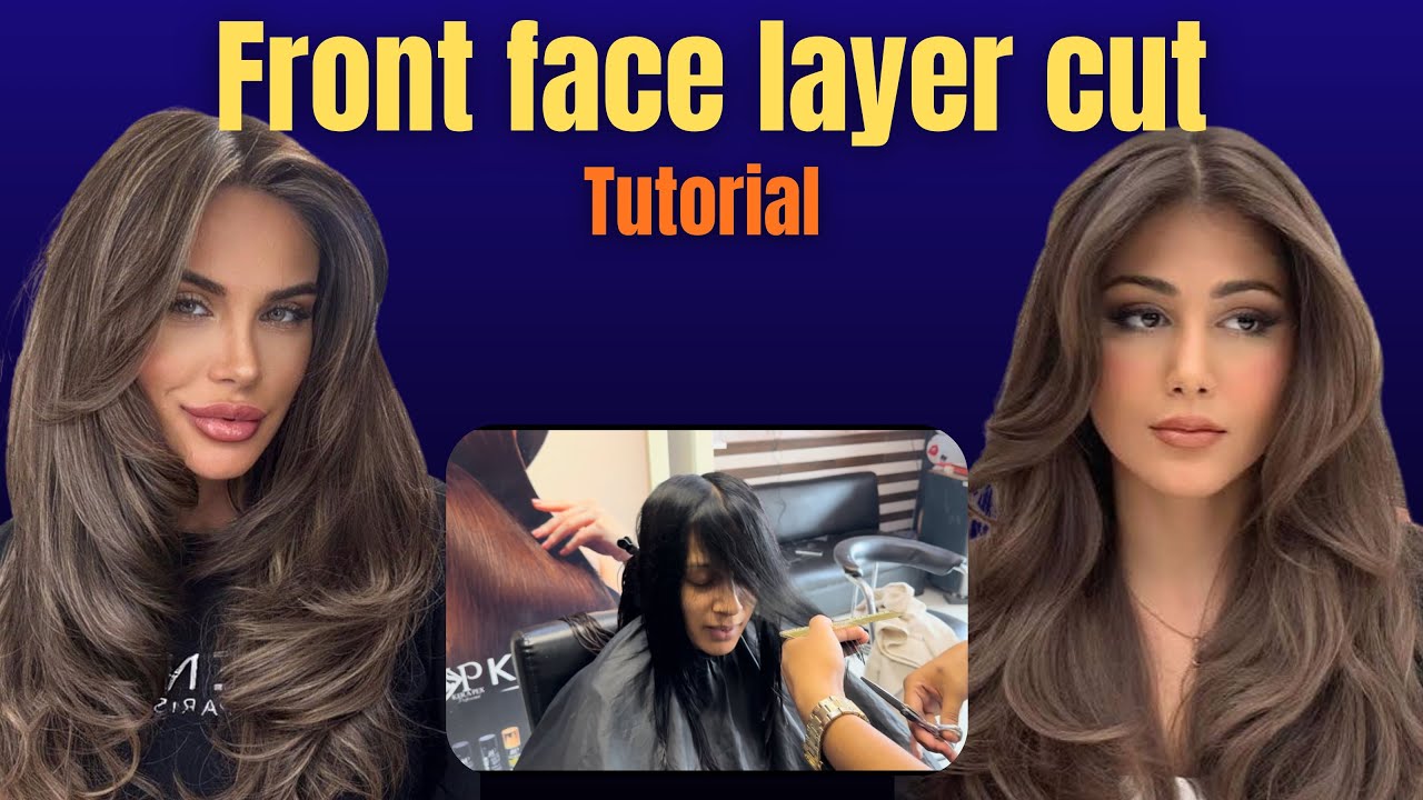 💕 Front Layer Cut Tutorial | घर पर बालों को लेयर में कैसे काटें आसान ...